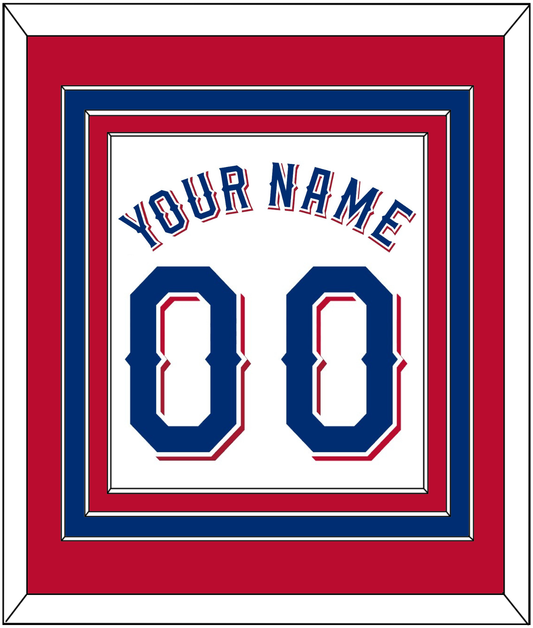 Texas Name & Number - Home White (2020-2023) - Premier Tier 3