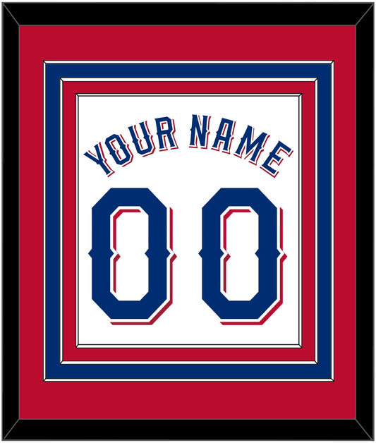 Texas Name & Number - Home White (2020-2023) - Premier Tier 3