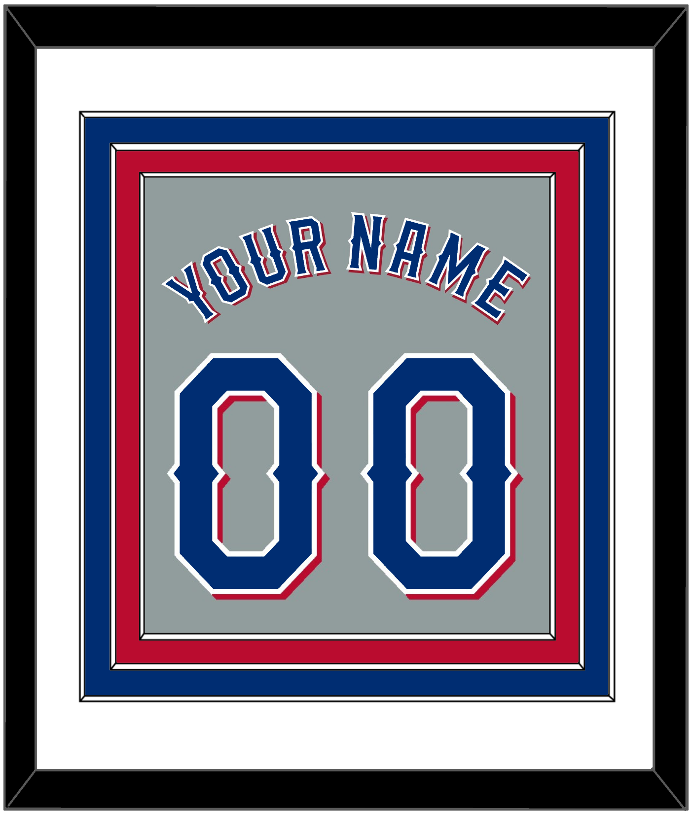Texas Name & Number - Road Gray (2020-2023) - Premier Tier 1