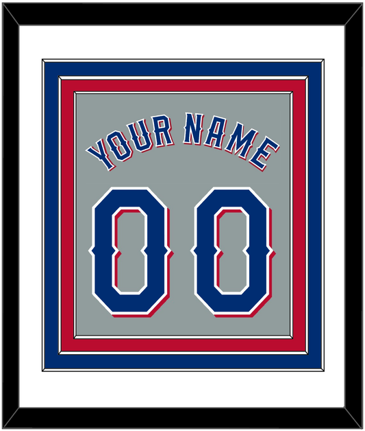 Texas Name & Number - Road Gray (2020-2023) - Premier Tier 1