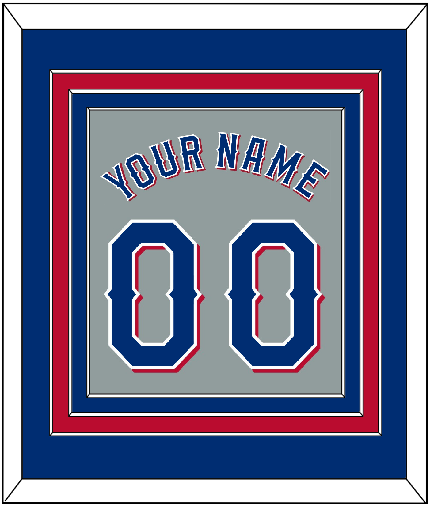 Texas Name & Number - Road Gray (2020-2023) - Premier Tier 2