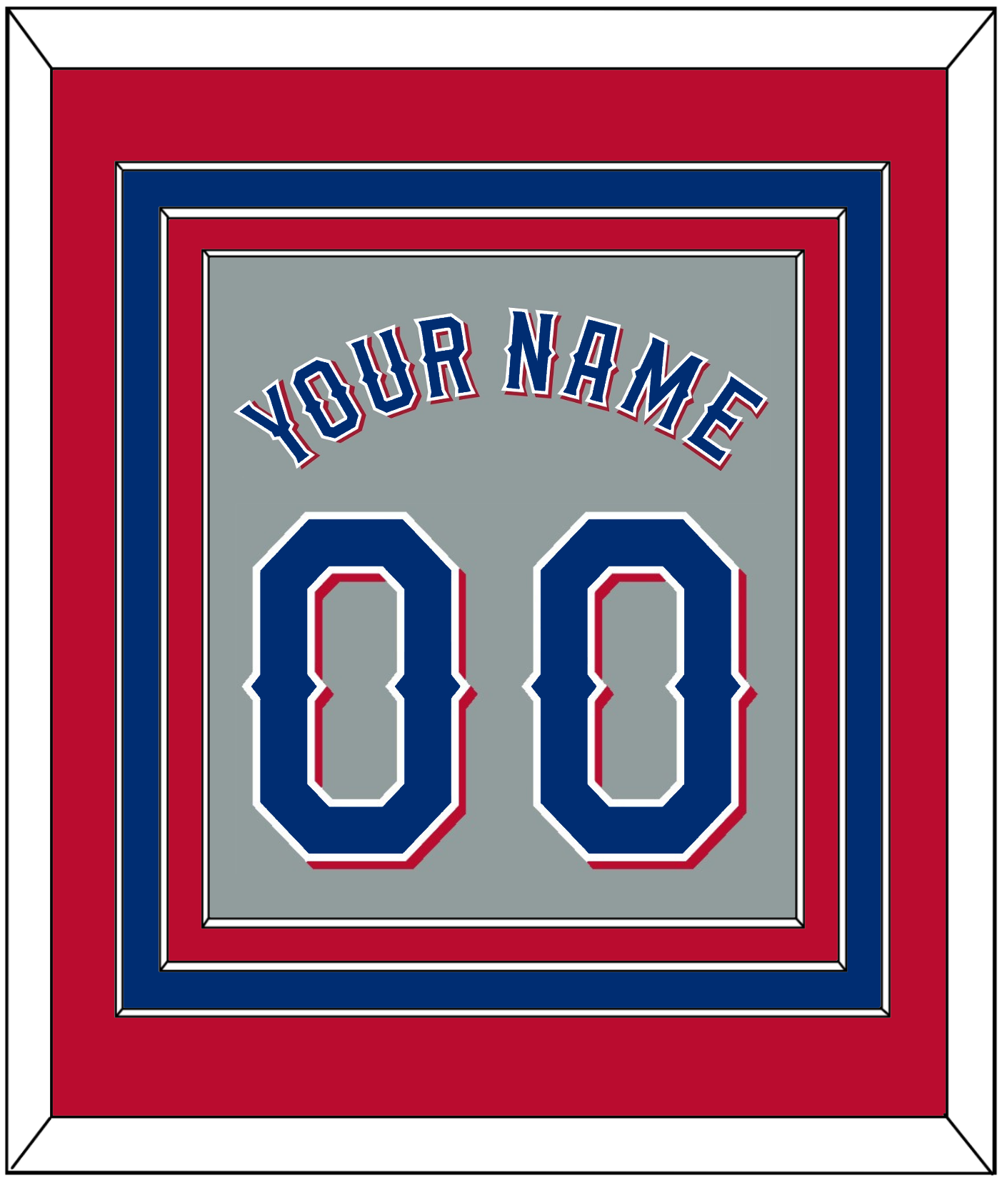 Texas Name & Number - Road Gray (2020-2023) - Premier Tier 3