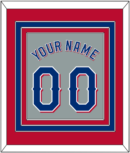 Texas Name & Number - Road Gray (2020-2023) - Premier Tier 3