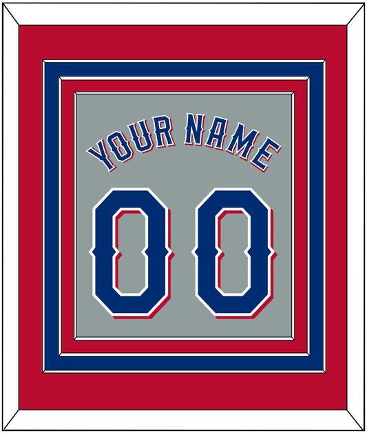 Texas Name & Number - Road Gray (2020-2023) - Premier Tier 3