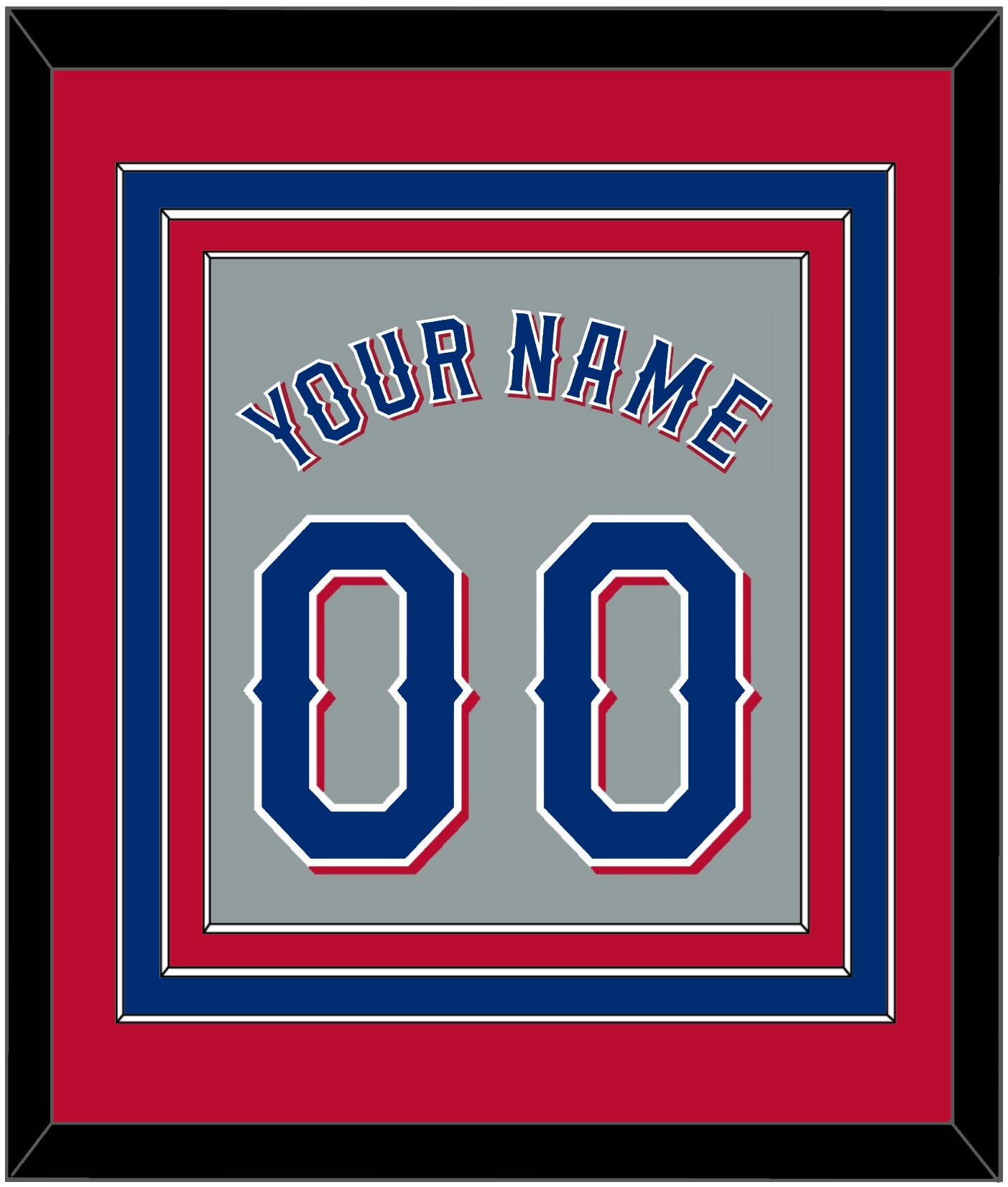 Texas Name & Number - Road Gray (2020-2023) - Premier Tier 3