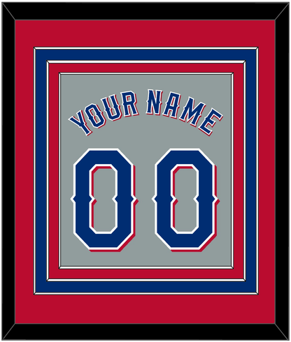 Texas Name & Number - Road Gray (2020-2023) - Premier Tier 3
