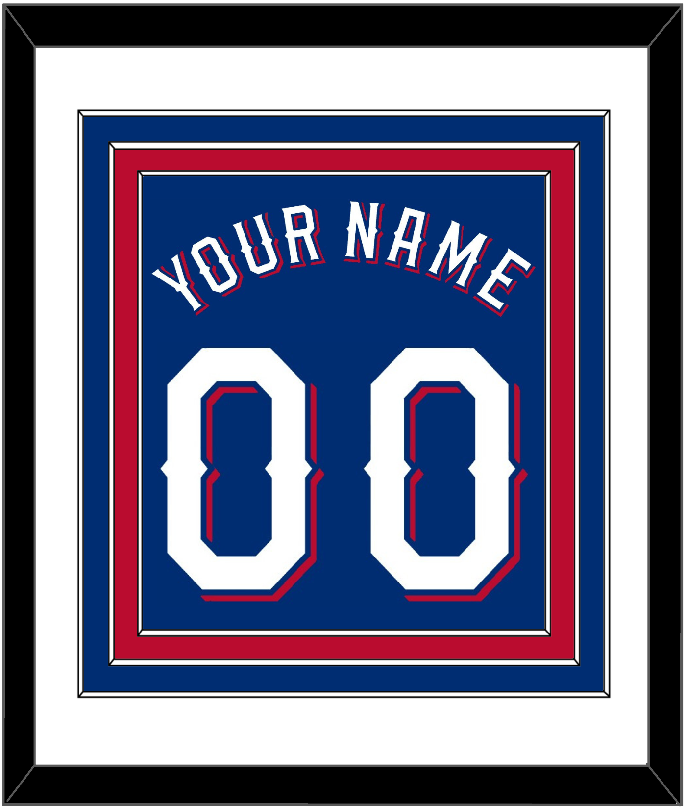 Texas Name & Number - Alternate Blue (2020-2023) - Premier Tier 1