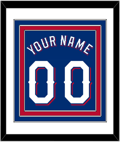Texas Name & Number - Alternate Blue (2020-2023) - Premier Tier 1