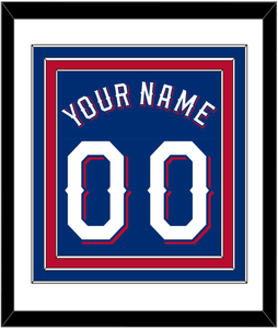 Texas Name & Number - Alternate Blue (2020-2023) - Triple Mat 1