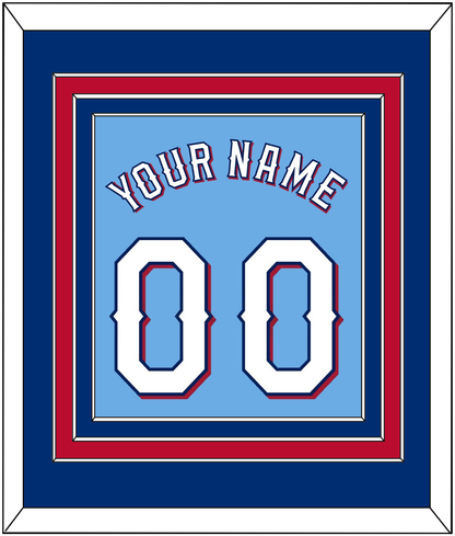 Texas Name & Number - Alternate Powder Blue (2020-2023) - Premier Tier 2