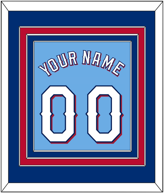Texas Name & Number - Alternate Powder Blue (2020-2023) - Premier Tier 2