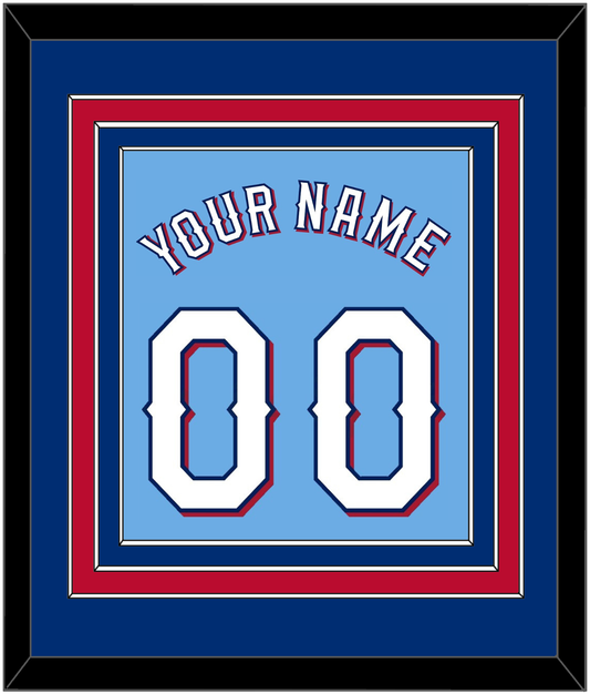 Texas Name & Number - Alternate Powder Blue (2020-2023) - Premier Tier 2