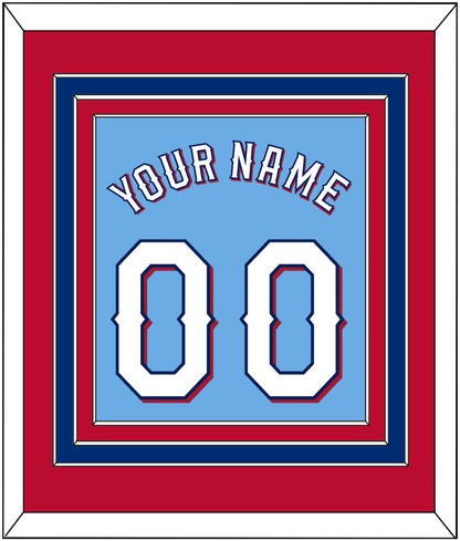 Texas Name & Number - Alternate Powder Blue (2020-2023) - Premier Tier 3