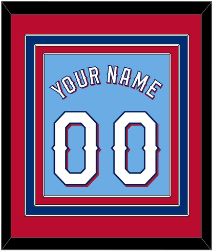 Texas Name & Number - Alternate Powder Blue (2020-2023) - Premier Tier 3