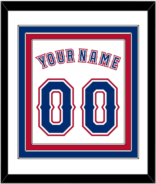 Texas Name & Number - Home White (2016-2019) - Premier Tier 1