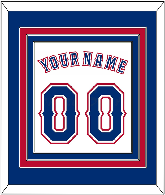Texas Name & Number - Home White (2016-2019) - Premier Tier 2