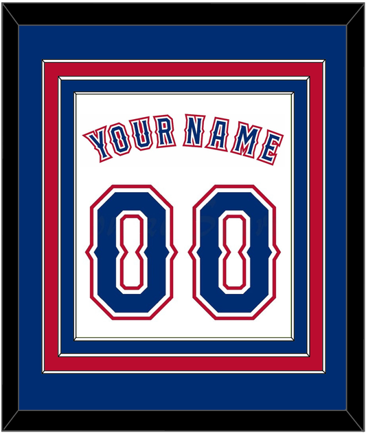 Texas Name & Number - Home White (2016-2019) - Premier Tier 2