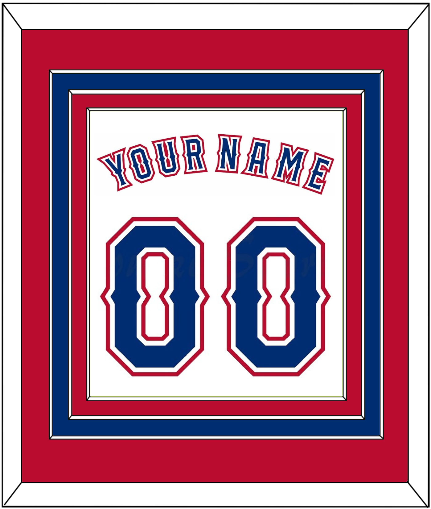 Texas Name & Number - Home White (2016-2019) - Premier Tier 3