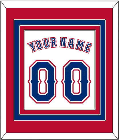Texas Name & Number - Home White (2016-2019) - Premier Tier 3
