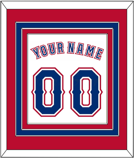 Texas Name & Number - Home White (2016-2019) - Premier Tier 3