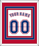 Texas Name & Number - Home White (2016-2019) - Triple Mat 3