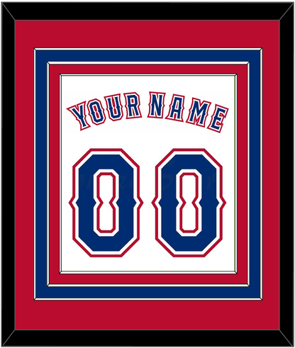 Texas Name & Number - Home White (2016-2019) - Premier Tier 3