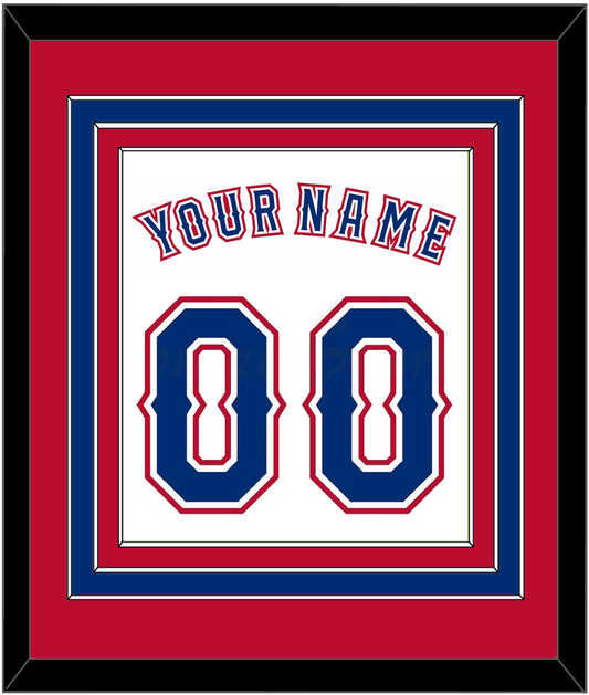 Texas Name & Number - Home White (2016-2019) - Premier Tier 3