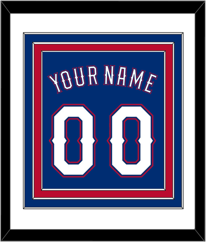 Texas Name & Number - Alternate Blue (2016-2019) - Premier Tier 1