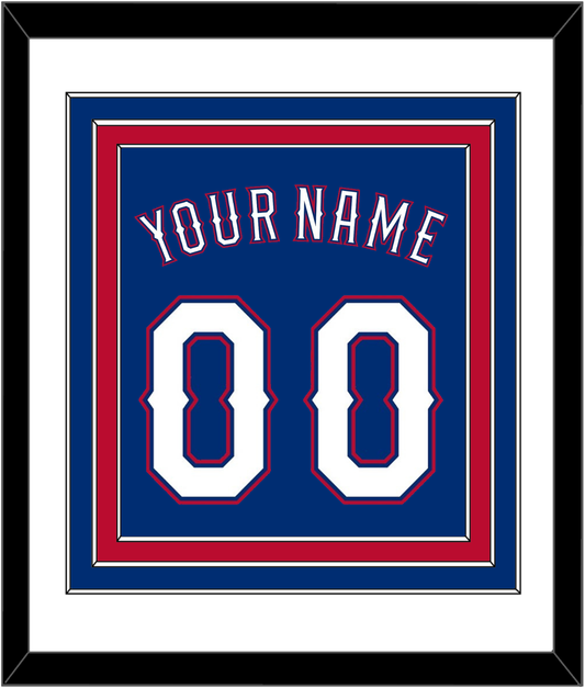 Texas Name & Number - Alternate Blue (2016-2019) - Premier Tier 1