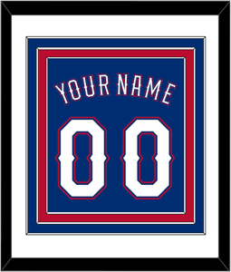 Texas Name & Number - Alternate Blue (2016-2019) - Triple Mat 1