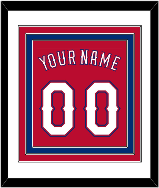 Texas Name & Number - Alternate Red (2016-2019) - Premier Tier 1