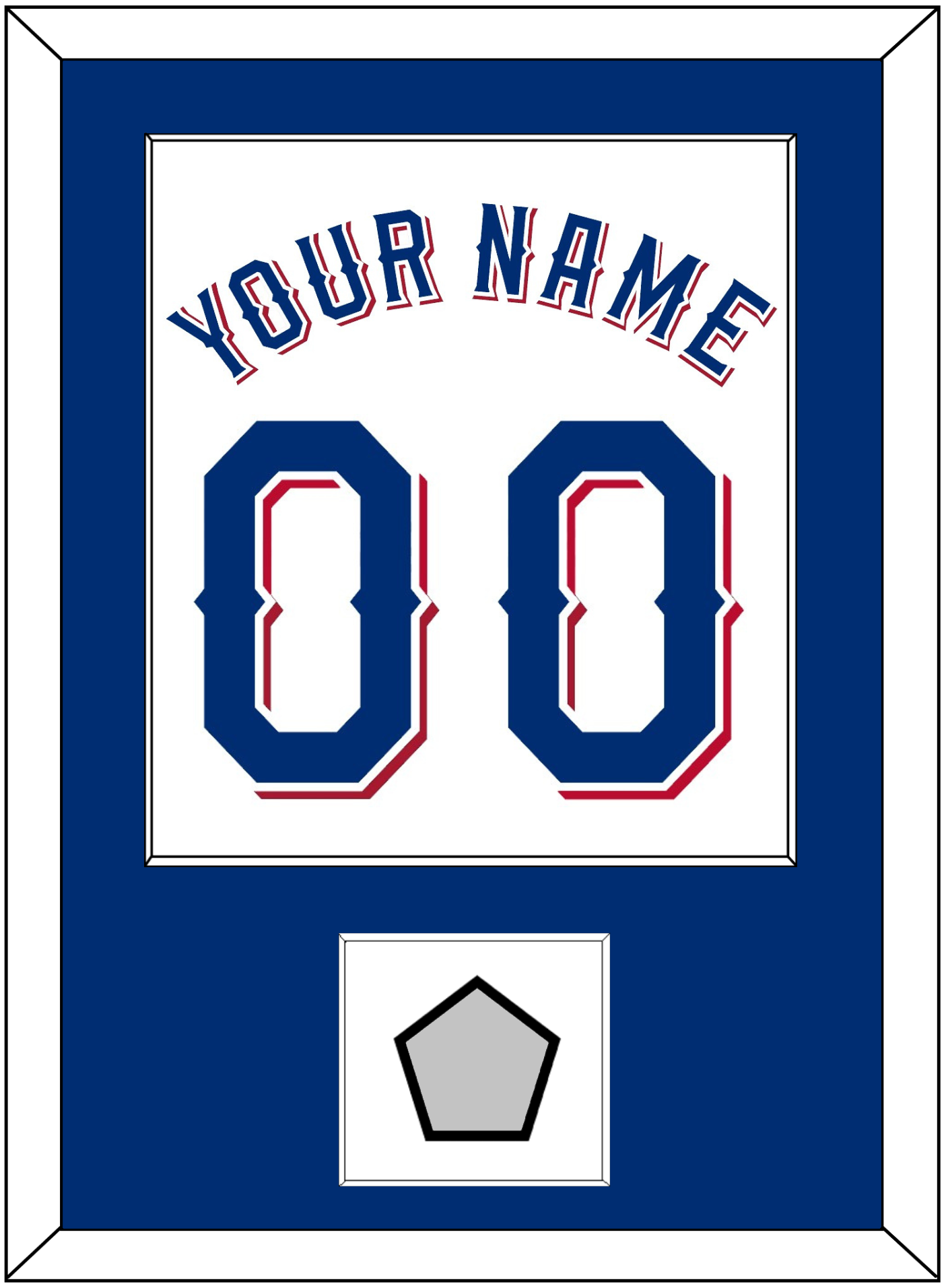 Texas Name & Number With World Series Champions Patch - Home White (2020-2023) - Essential Tier 1