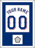 Texas Name & Number With World Series Champions Patch - Home White (2020-2023) - Single Mat 1