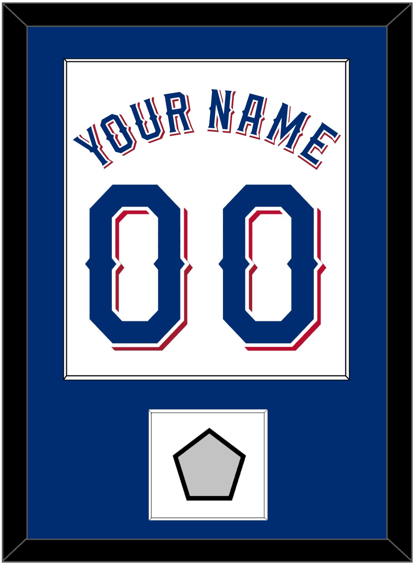 Texas Name & Number With World Series Champions Patch - Home White (2020-2023) - Essential Tier 1