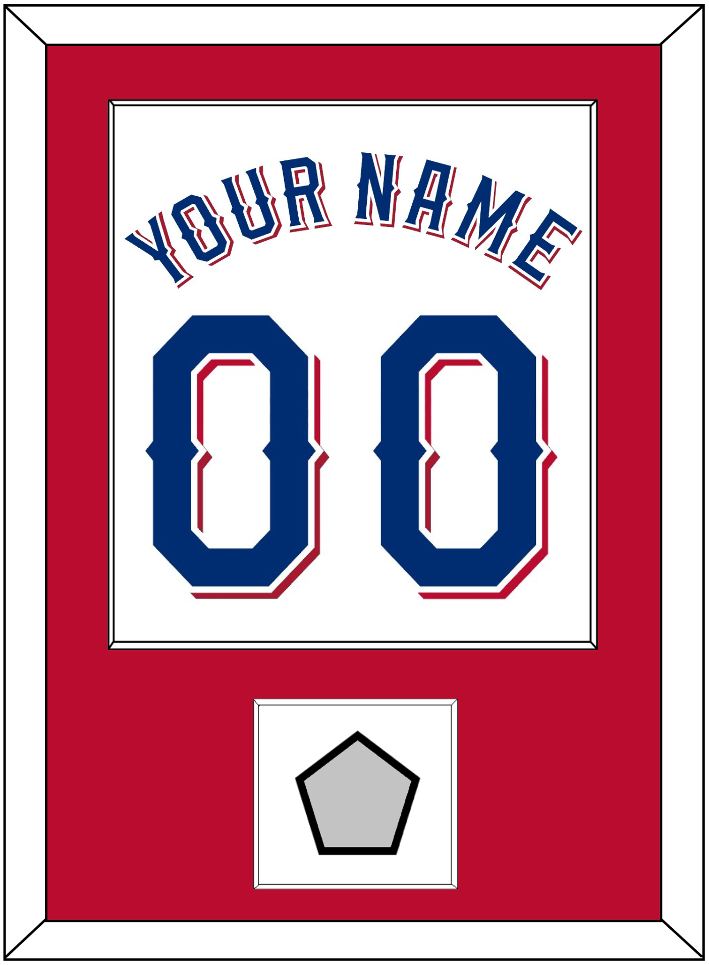 Texas Name & Number With World Series Jersey Patch - Home White (2020-2023) - Essential Tier 2