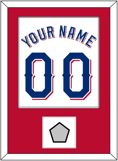 Texas Name & Number With World Series Jersey Patch - Home White (2020-2023) - Essential Tier 2
