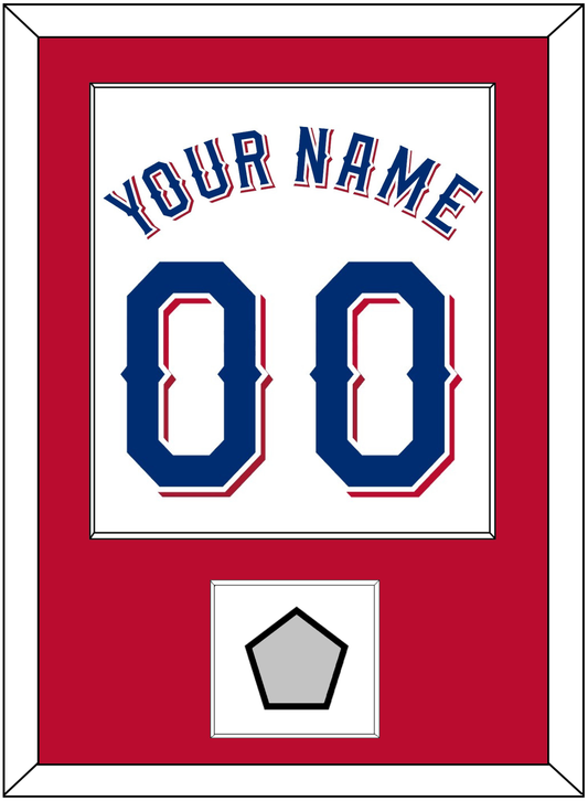 Texas Name & Number With World Series Champions Patch - Home White (2020-2023) - Essential Tier 2