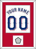 Texas Name & Number With World Series Champions Patch - Home White (2020-2023) - Single Mat 2