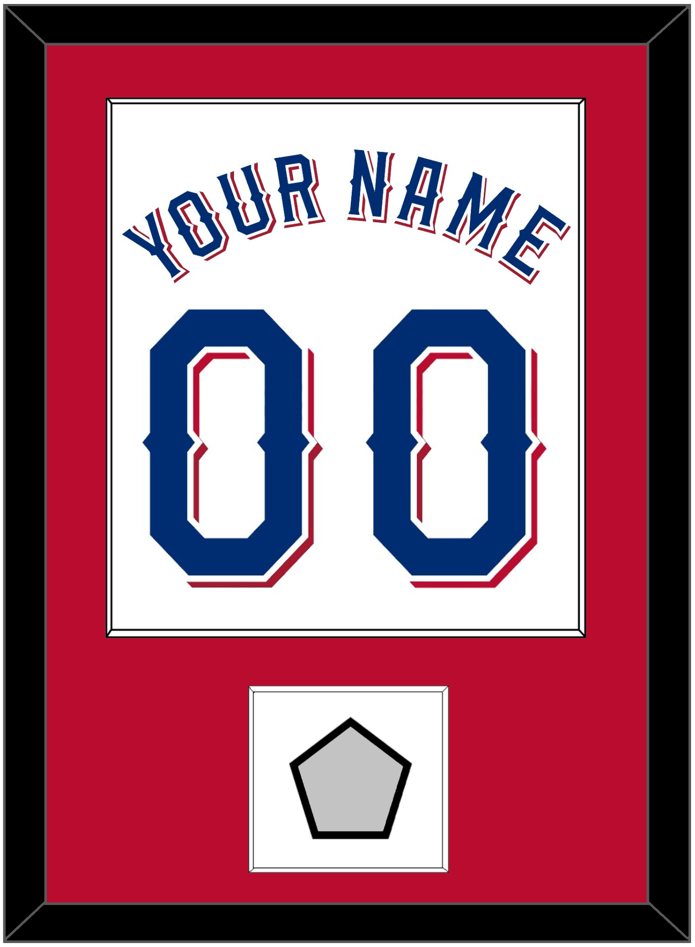 Texas Name & Number With World Series Jersey Patch - Home White (2020-2023) - Essential Tier 2