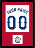 Texas Name & Number With World Series Champions Patch - Home White (2020-2023) - Single Mat 2