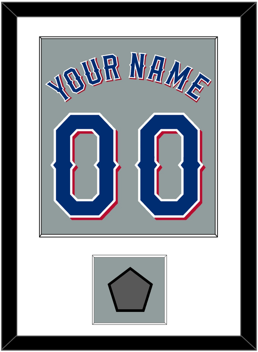 Texas Name & Number With World Series Jersey Patch - Road Gray (2020-2023) - Essential Tier 1