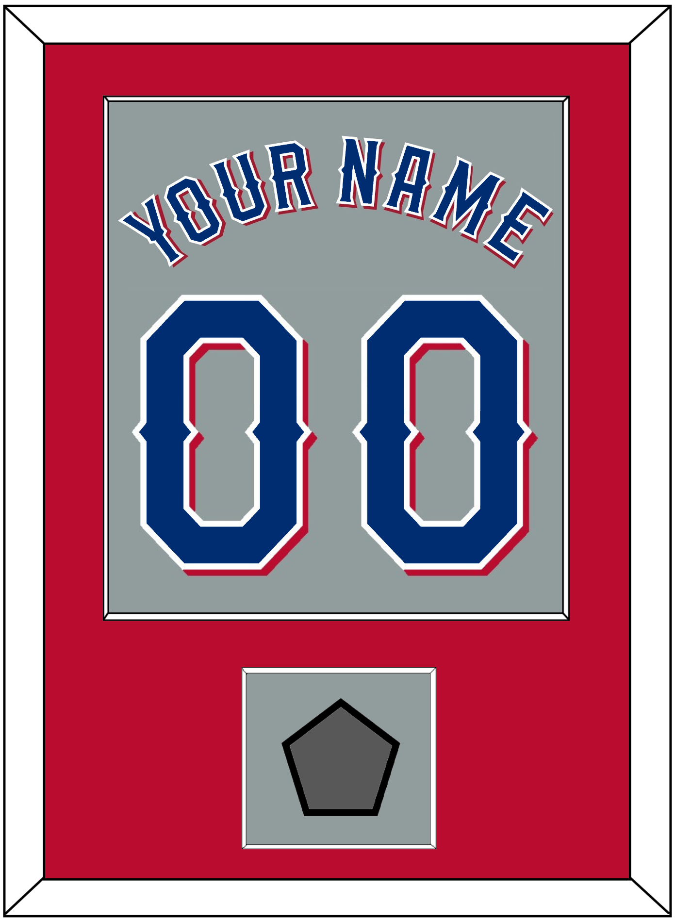 Texas Name & Number With World Series Champions Patch - Road Gray (2020-2023) - Essential Tier 3
