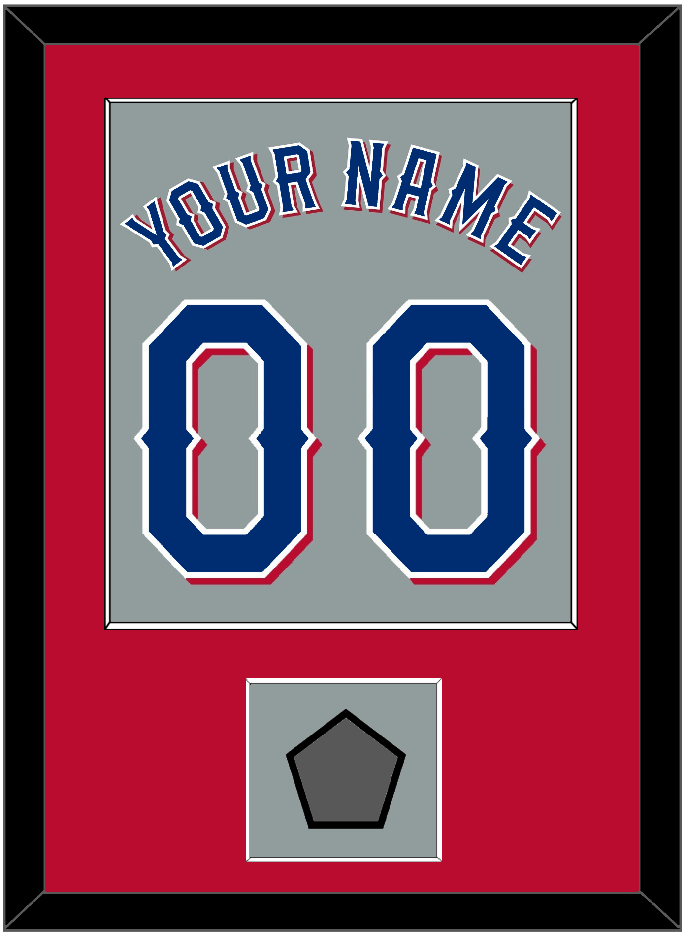 Texas Name & Number With World Series Jersey Patch - Road Gray (2020-2023) - Essential Tier 3