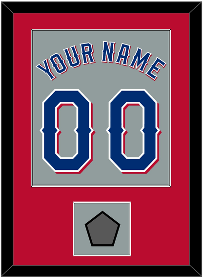 Texas Name & Number With World Series Jersey Patch - Road Gray (2020-2023) - Essential Tier 3
