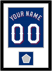 Texas Name & Number With World Series Jersey Patch - Alternate Blue (2020-2023) - Single Mat 1