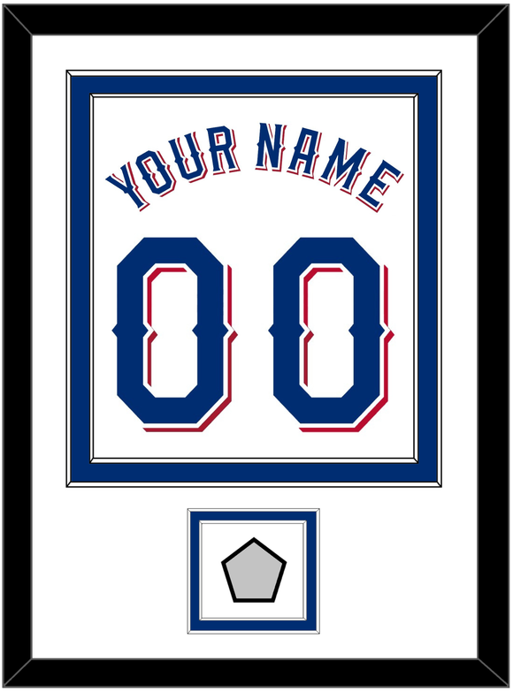 Texas Name & Number With World Series Champions Patch - Home White (2020-2023) - Double Mat 1