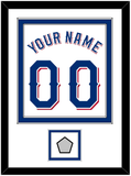 Texas Name & Number With World Series Champions Patch - Home White (2020-2023) - Double Mat 1