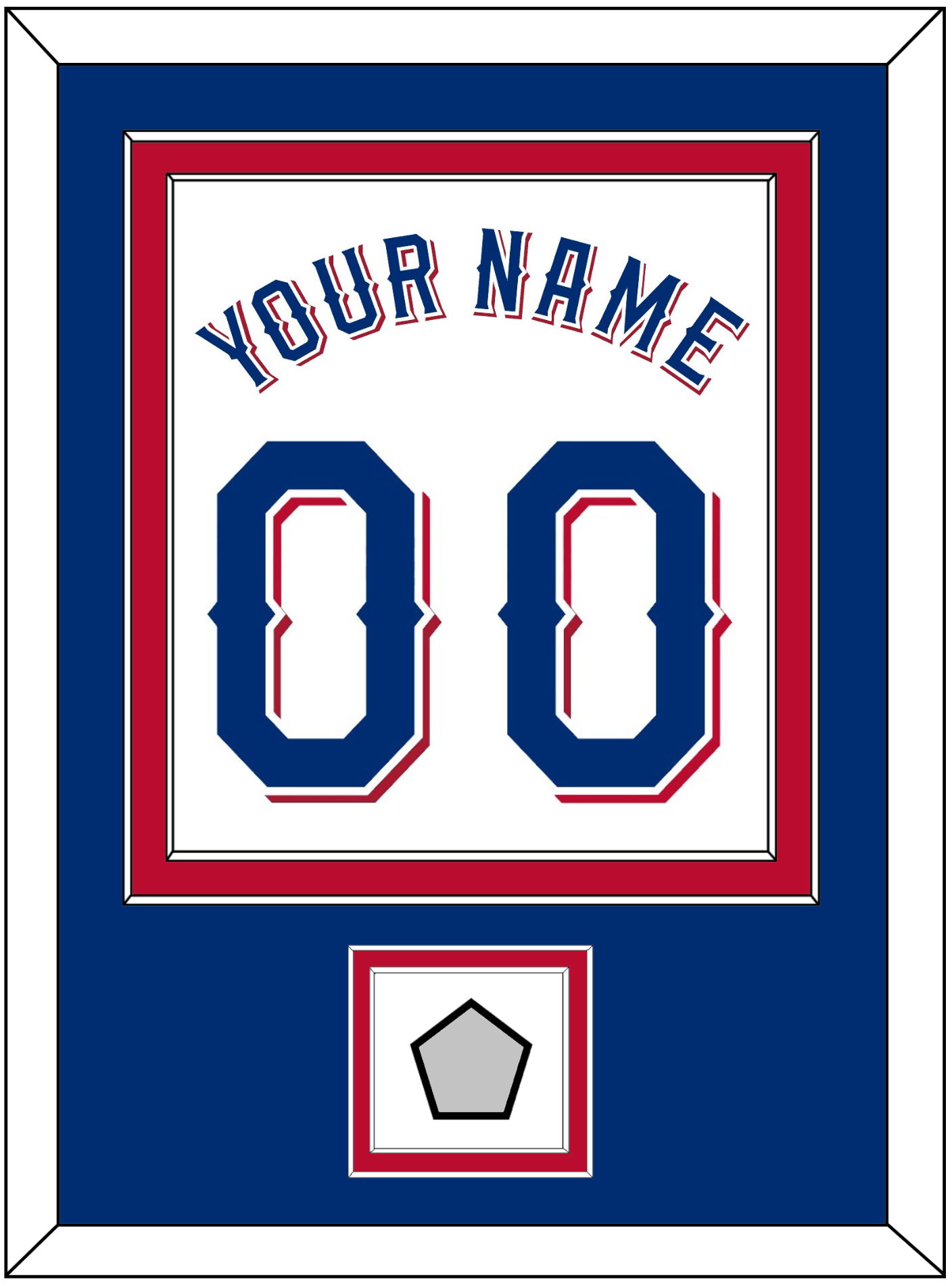 Texas Name & Number With World Series Champions Patch - Home White (2020-2023) - Signature Tier 3