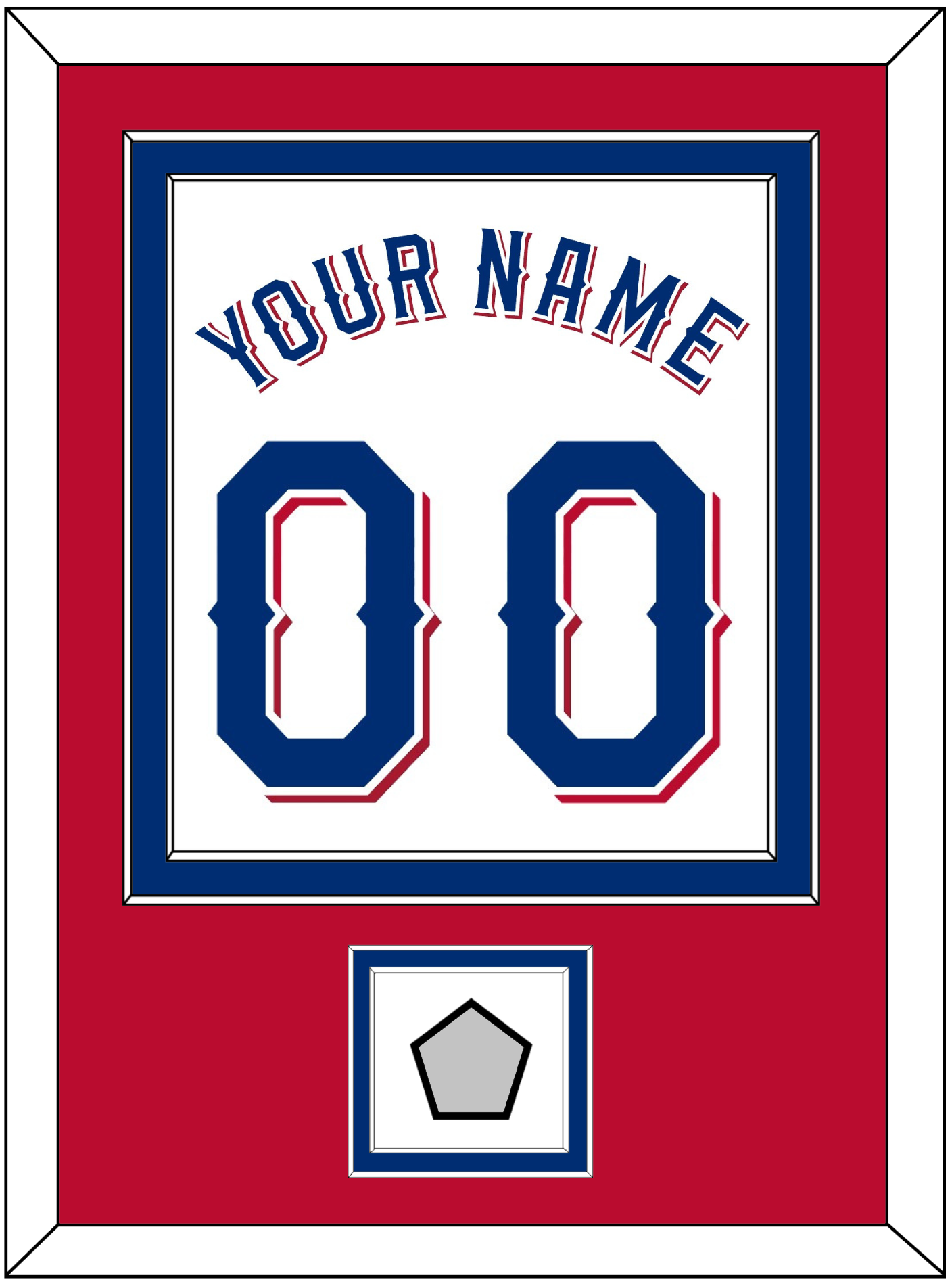 Texas Name & Number With World Series Champions Patch - Home White (2020-2023) - Signature Tier 4