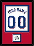 Texas Name & Number With World Series Champions Patch - Home White (2020-2023) - Double Mat 4